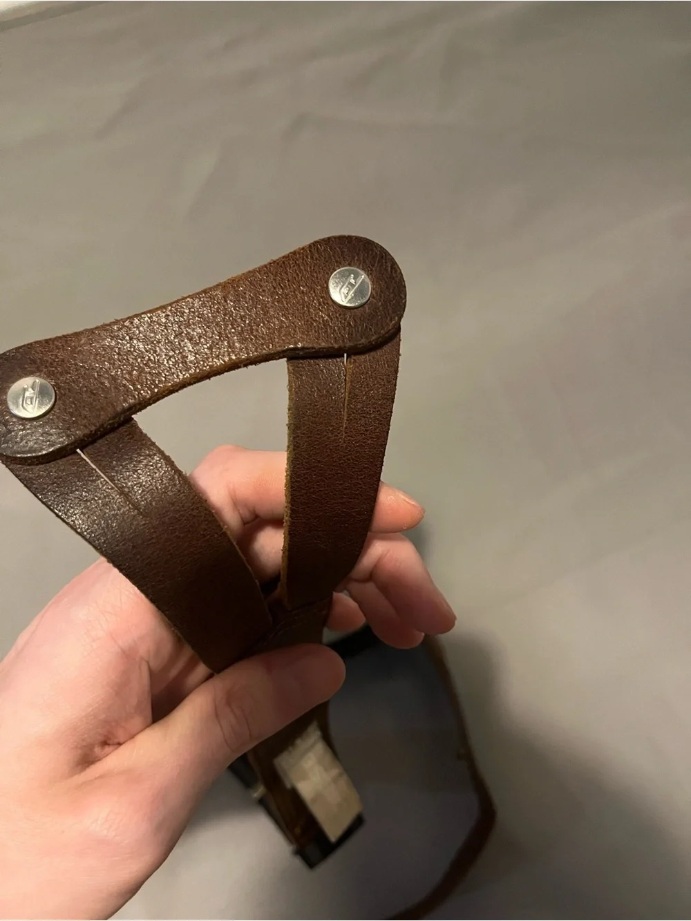 Diesel Rare Vintage Leather Belt Dead Stock 90cm, Made in Italy Y2K